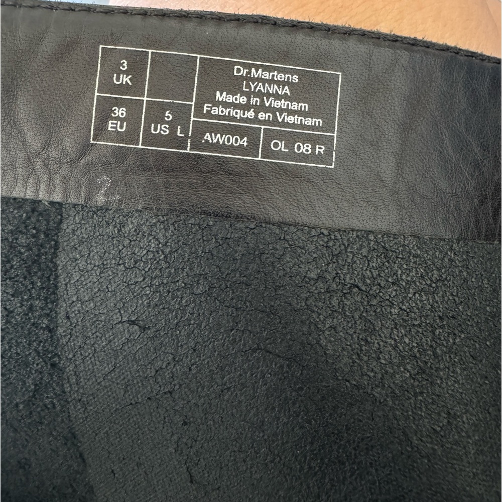 Rare! Dr Marten Lyanna Knee High Black Boot with Round toe box - Picture 5 of 9